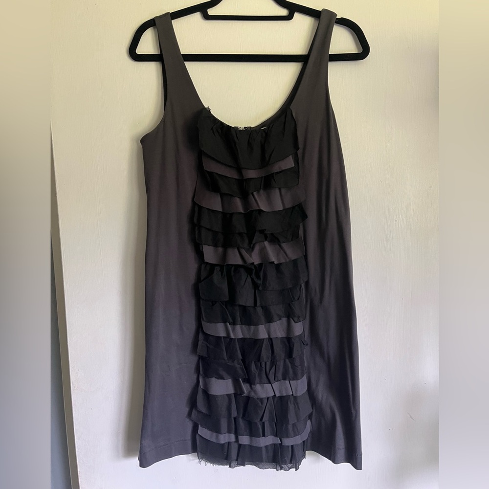 J Crew little washed black cotton dress